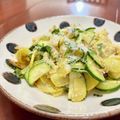 Superlittleboo's cooksnap of when they made ピリ辛ズッキーニチーズ卵とじ.