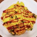 麻's cooksnap of when they made ピーマンとツナのオムレツ.