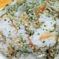 ゆけり３兄弟's cooksnap of when they made じゃこと干しエビと青のりのおにぎり.