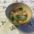 yesmama's cooksnap of when they made 簡単☘️大根とベーコンのひら②スープ.