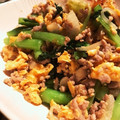 クック☆やーっ！'s cooksnap of when they made 小松菜挽肉たまご炒め.