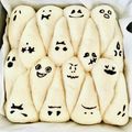 にこぱん☻'s cooksnap of when they made ハロウィンおばけちぎりパン.