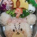ともみら's cooksnap of when they made くまのがっこうジャッキー♪キャラ弁.