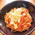 ととてひま74☆'s cooksnap of when they made モッツァレラチーズのトマトソースパスタ✿.