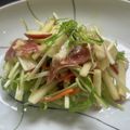 クックY8FFKI☆'s cooksnap of when they made 水菜とりんごの生ハムサラダ.