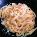 ラブリーエイトくん's cooksnap of when they made レンジで調理♪冷凍うどんカルボナーラ.
