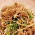 私市ビッキーズ津門巳's cooksnap of when they made 目からうろこの味付✨もやしと水菜のナムル.