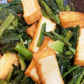 セブンのぬか漬けは神's cooksnap of when they made ごま風味☆小松菜と厚揚げの炒め物.