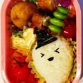 クック09PN4F☆'s cooksnap of when they made キャラ弁＊ハロウィンおばけ弁当♪.