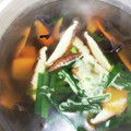 丸ティー's cooksnap of when they made 簡単 きくらげ ニラ 椎茸の 中華スープ.