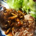 もっちっち。's cooksnap of when they made きのこと玉ねぎの和風ソースハンバーグ.