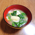 もふもふクロさん's cooksnap of when they made 竹輪と油揚げとワカメのお味噌汁.