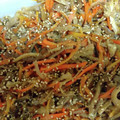 ちかﾁｬﾝ☆'s cooksnap of when they made ご飯乗せ！椎茸の軸のきんぴら.