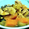 ちぇりぃ2014's cooksnap of when they made 豚肉とかぼちゃとなすの炒めあんかけ.