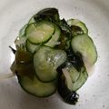 まん丸みかリン's cooksnap of when they made コレが黄金比！きゅうりとワカメの酢の物☆.