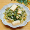 ルパンのかあさん☆彡's cooksnap of when they made 簡単！水菜と厚揚げのサッと煮。.