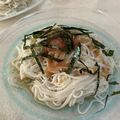 papikun's cooksnap of when they made 簡単にアレンジ♪明太子つゆのぶっかけ素麺.