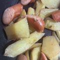 みにー2020's cooksnap of when they made さつまいもとウィンナーのマヨカレー炒め！.