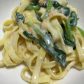 どあら。's cooksnap of when they made 鮭フレークとほうれん草のクリームパスタ.