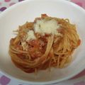 ちっちとまぁたん's cooksnap of when they made フライパン1つで完成☆トマト・ツナパスタ.