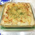〜みみ〜's cooksnap of when they made 鮭とポテトの醤油クリーム♡グラタン.