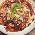 modu01's cooksnap of when they made ふわっふわっ♡山芋鉄板焼き～♪.