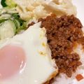 るなまみぃ's cooksnap of when they made そぼろde簡単　ロコモコ丼♪　　.