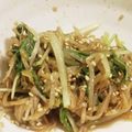 私市ビッキーズ津門巳's cooksnap of when they made 水菜ともやしのナムル.