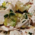 monjimari's cooksnap of when they made 黄金比☆ごま油たれで蒸し鶏のねぎ塩レモン.
