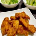 ☆あいちゃん's cooksnap of when they made キムチ漬けササミの唐揚げ.