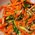 itsuki∮'s cooksnap of when they made きゅうりと人参の中華和え☆.