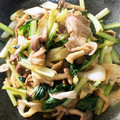 mtmママ's cooksnap of when they made ターサイと豚肉のにんにくしょうゆ炒め.