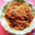 クリスタル08's cooksnap of when they made ランチに！なすのトマトパスタ（本格風）.