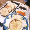 juri1211's cooksnap of when they made 山芋のはさみ揚げ.