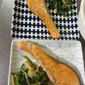 yukichimnm's cooksnap of when they made 鮭とほうれん草のバター醤油炒め.