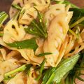 おがってぃ's cooksnap of when they made シャキ旨♪蓮根と水菜のデリ風ごま酢サラダ.