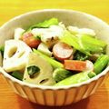 かなりんココりん's cooksnap of when they made 厚切りレンコンと小松菜のあっさりサラダ.