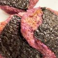 犬魔叉's cooksnap of when they made 紫やまいもの磯辺焼き.