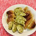 マルんちの丸顔's cooksnap of when they made オートミールで美味しい！羽根付き肉餃子.