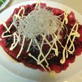 ねねぼう's cooksnap of when they made レストランの味!?マグロのカルパッチョ.