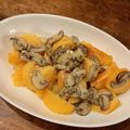 クックるーはー's cooksnap of when they made 柿とブラウンマッシュルームのサラダ.