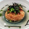 在宅勤務のおじさん's cooksnap of when they made だし汁で！ゴマ香る焼きおにぎり茶漬け.