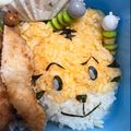 Yylckmmk's cooksnap of when they made ハロウィンなしまじろうおにぎり✿キャラ弁.