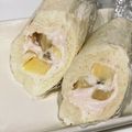 ちょこらぶみ's cooksnap of when they made 北海道クリームチーズ＆いちごロールサンド.