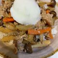 ズッキーーニ's cooksnap of when they made ✿豚ｺﾞﾎﾞｳのｶﾞｯﾂﾘ!!旨ｳﾏ丼✿.