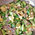 ビバリー's cooksnap of when they made 豚バラときゅうりと卵のポン酢炒め.