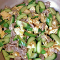 ビバリー's cooksnap of when they made 豚バラときゅうりと卵のポン酢炒め.