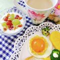みっちゃん❇️68's cooksnap of when they made かわいい目玉焼き♡コーンでおひさま★.