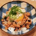 あーこ姐's cooksnap of when they made 我が家の塩昆布ｄｅ温玉納豆丼.