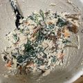 なお321's cooksnap of when they made うす揚げと春菊の白和え.